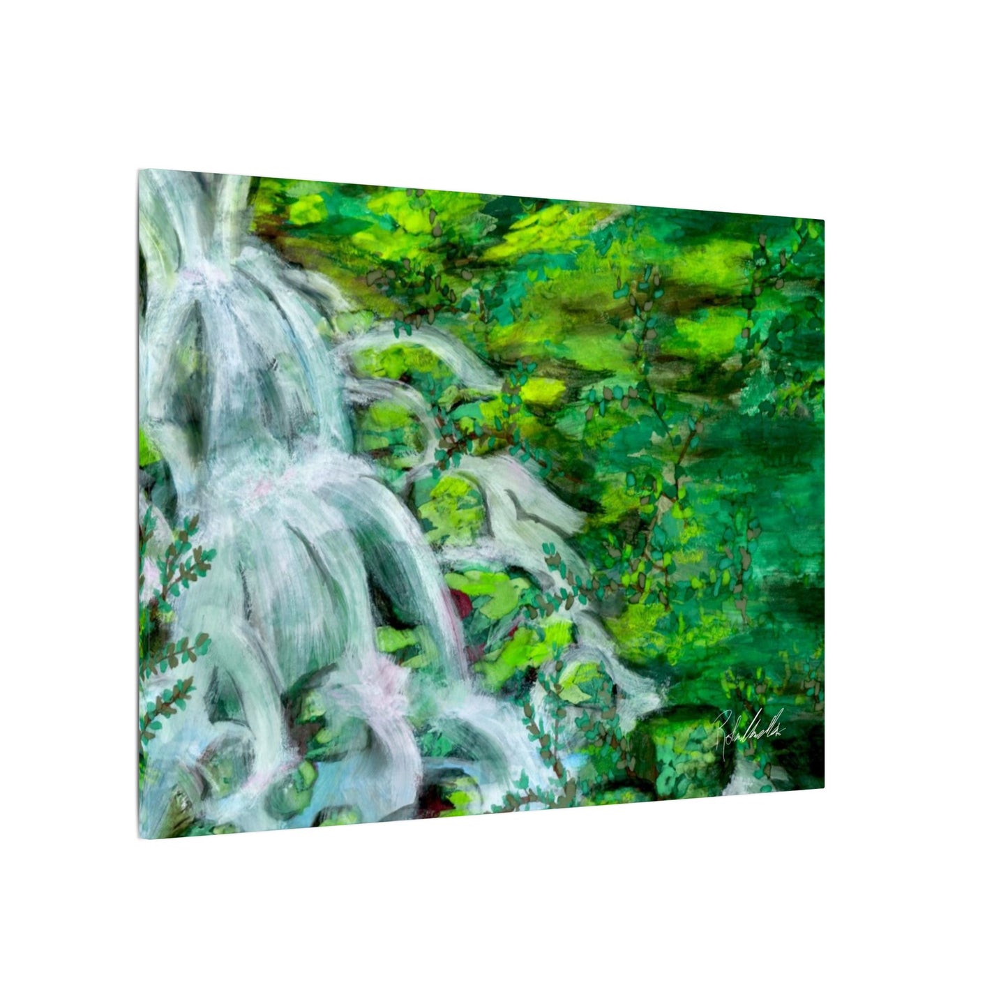 Mossy Waterfall Canvas Gallery Wrap