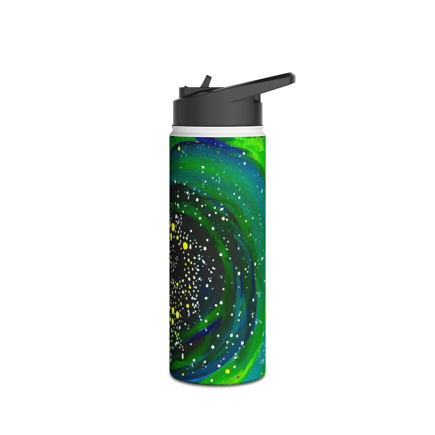 Spiral Galaxy Stainless Steel Water Bottle, Standard Lid