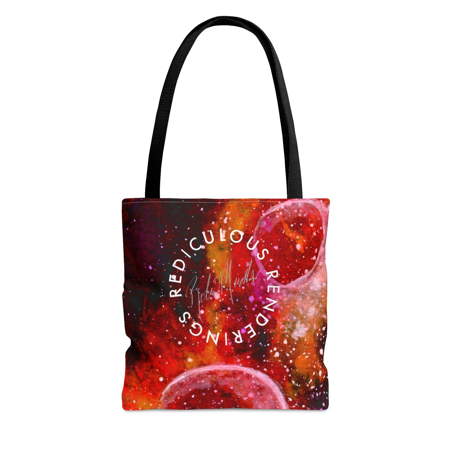 Orange Moons Galaxy Tote