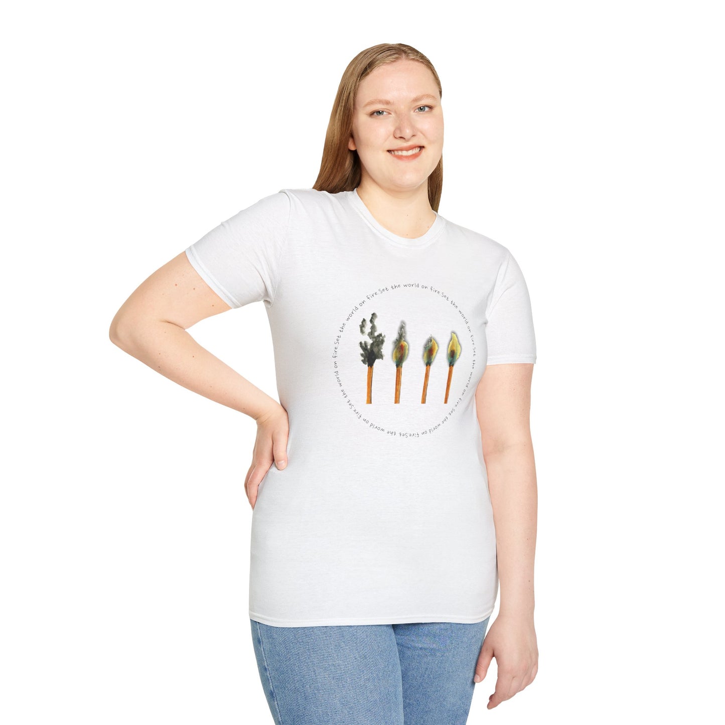 Light the World on Fire Unisex Softstyle T-Shirt