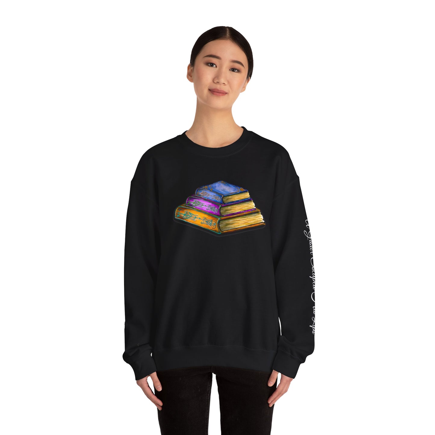 Book- A Growl Escaped His Lips Unisex Heavy Blend™ Crewneck Sweatshirt