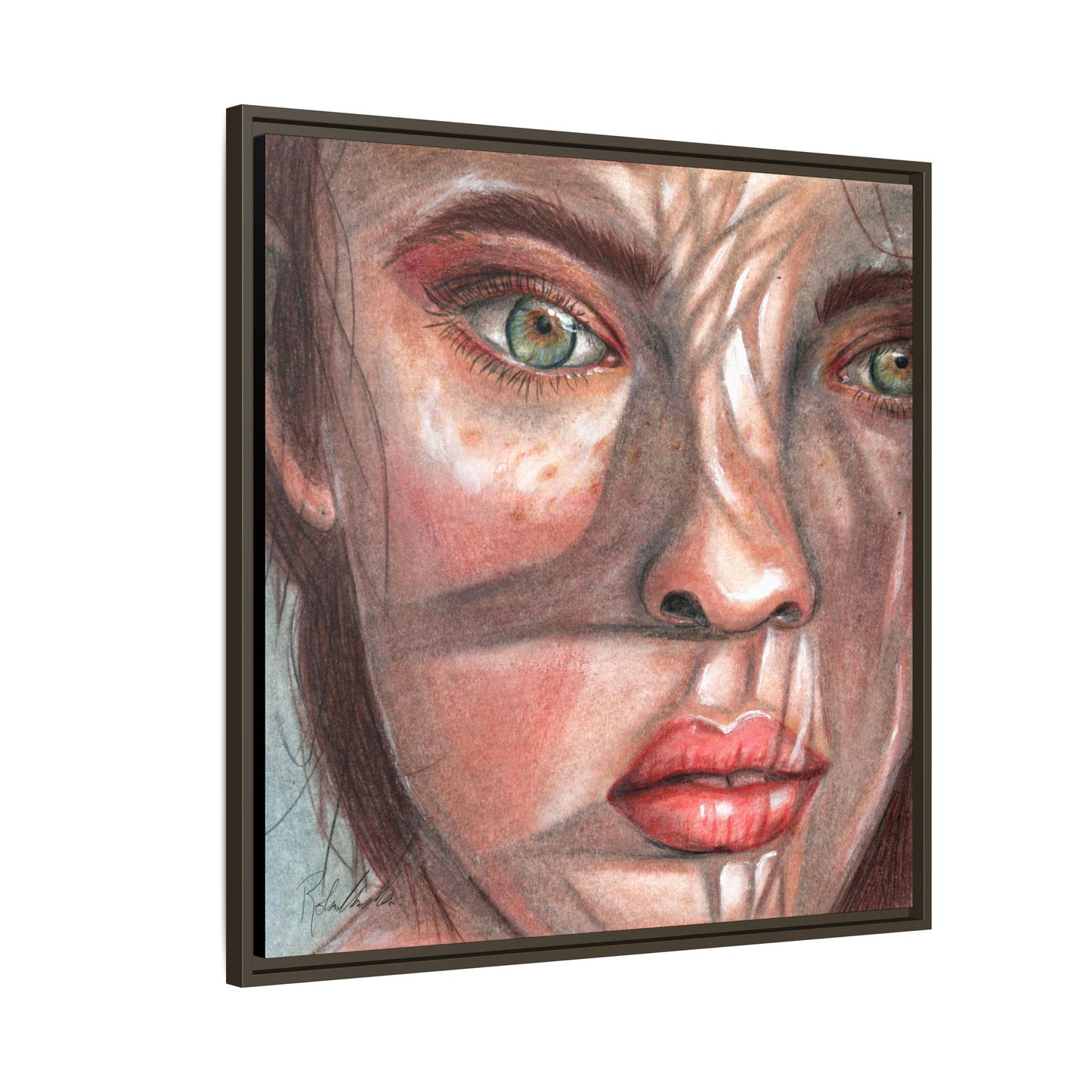 Woman In the Shadows Framed Wall Art