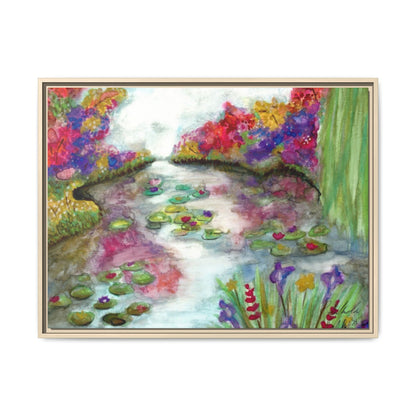 Floral Summer Pond Framed Wall Art
