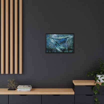 Watercolor Whale Framed Wall Art