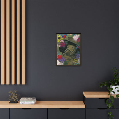 Plague Doctor and Raven Framed Wall Art