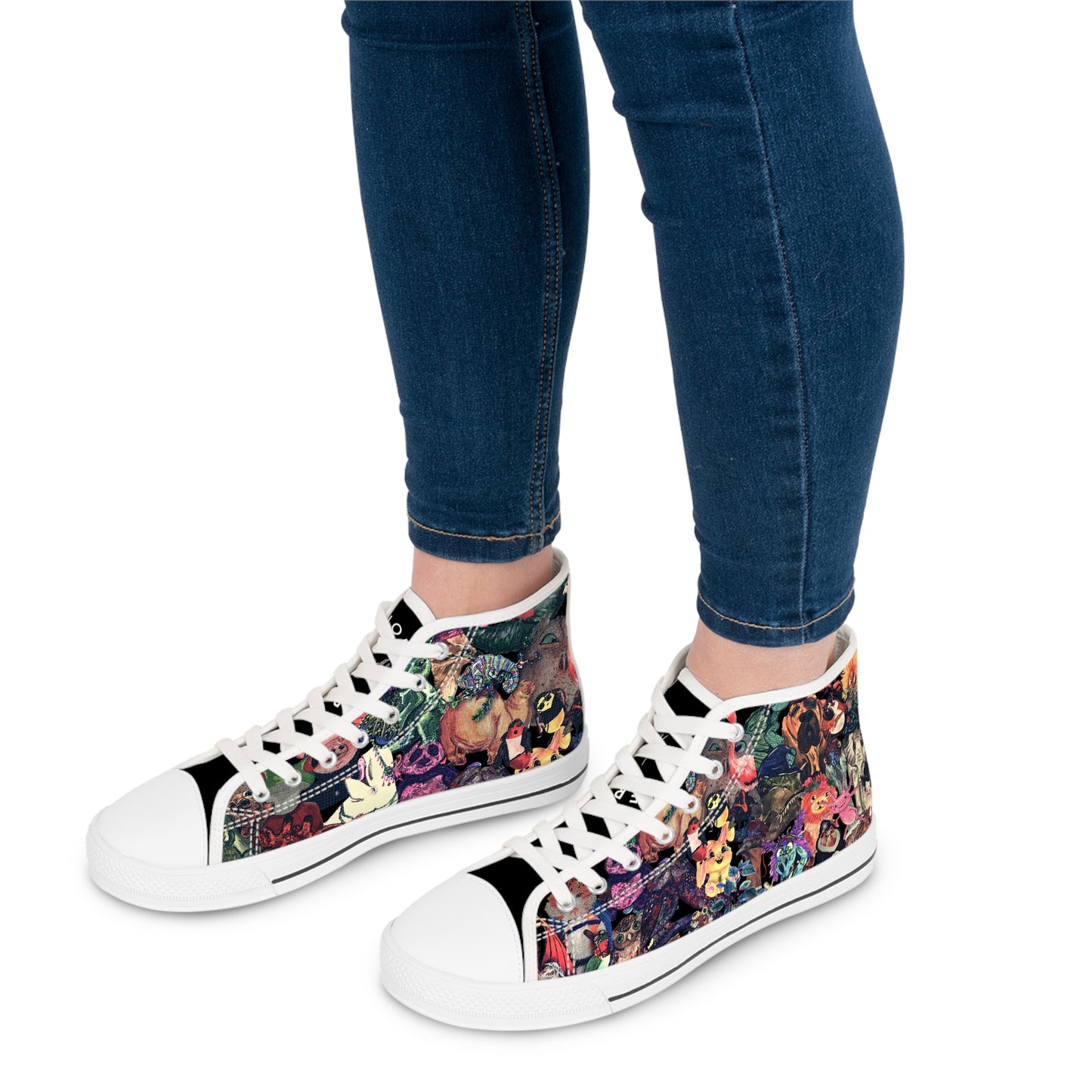 Vintage Animal Mashup Unisex Classic High Top Sneakers