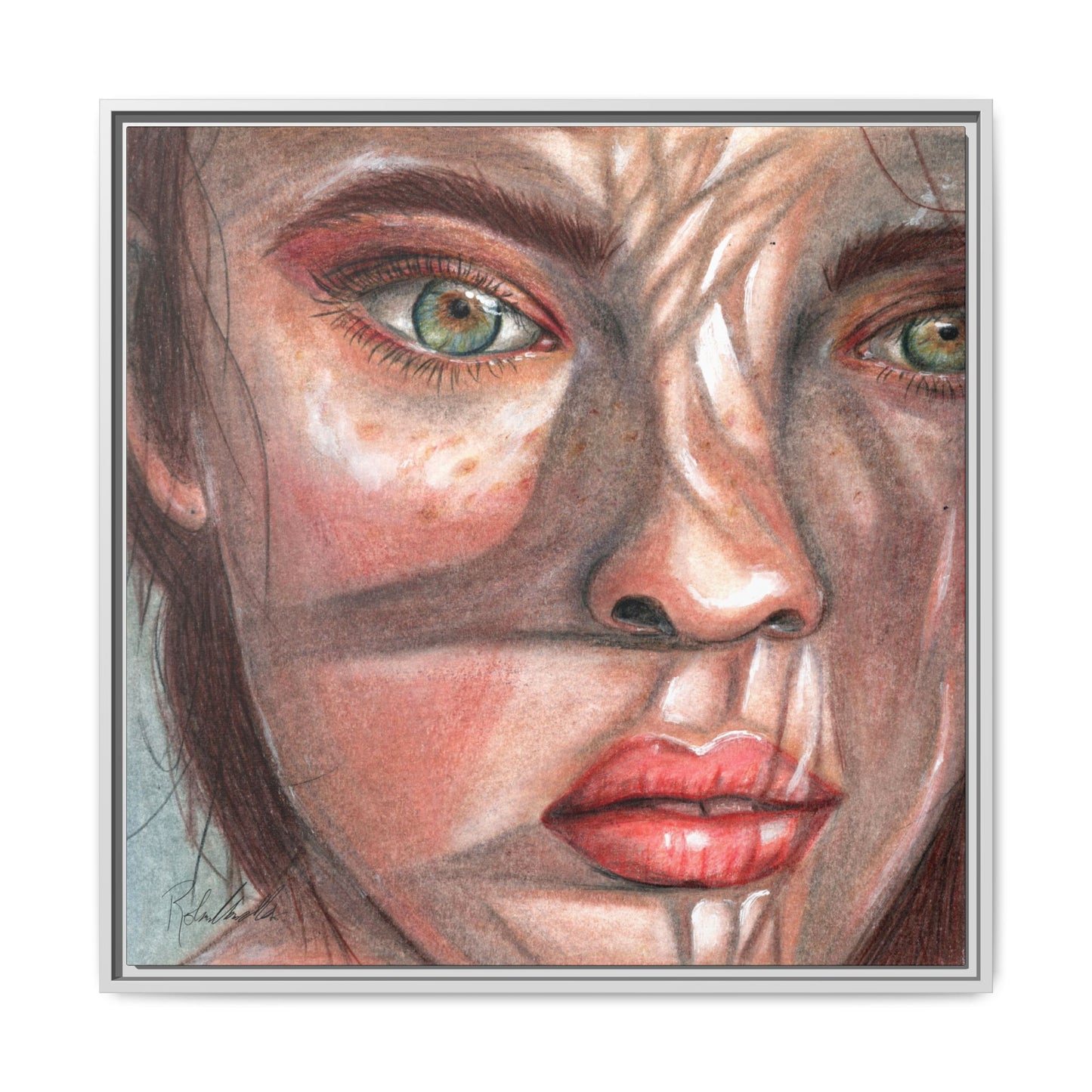 Woman In the Shadows Framed Wall Art