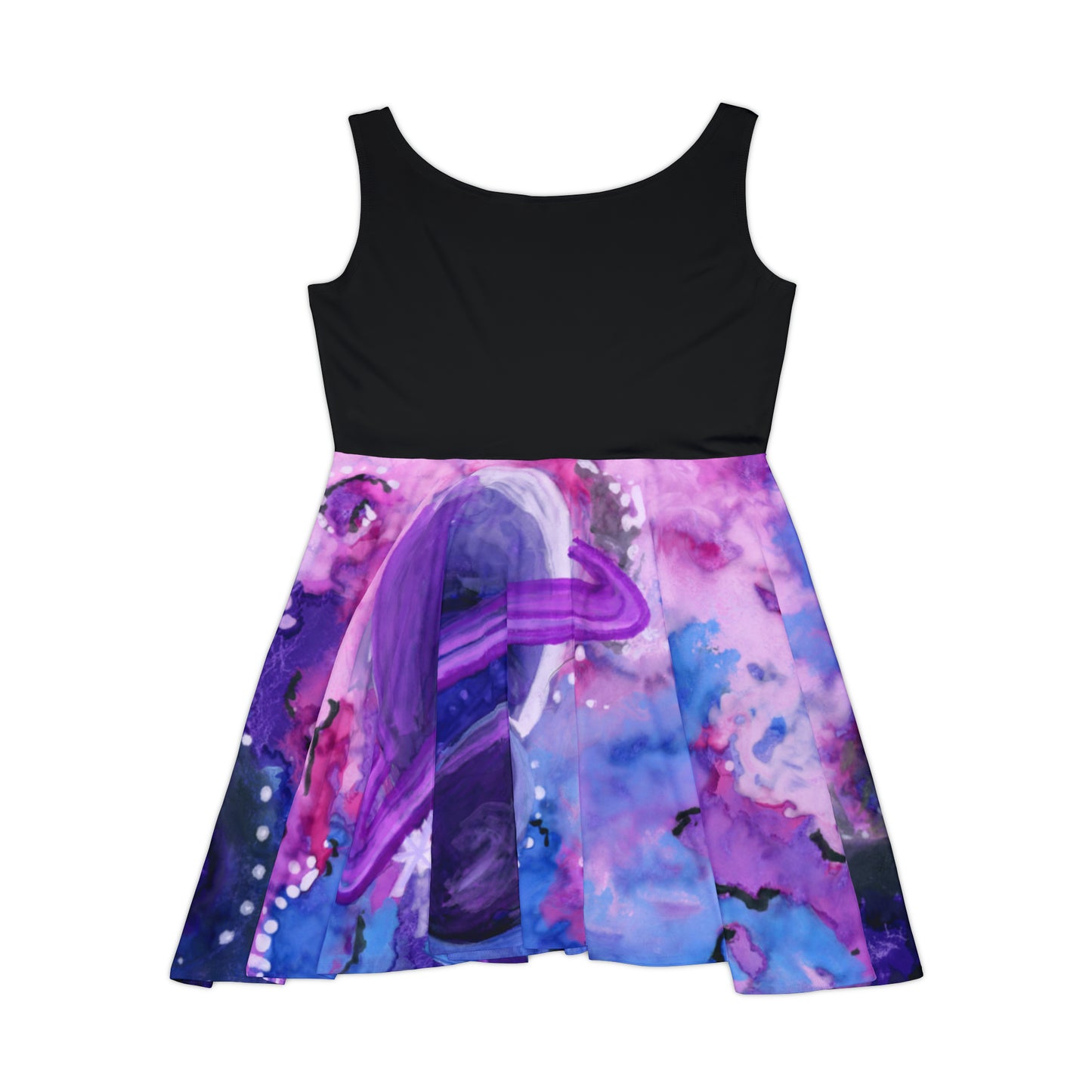 Purple Galaxy Women's Skater Dress (AOP)