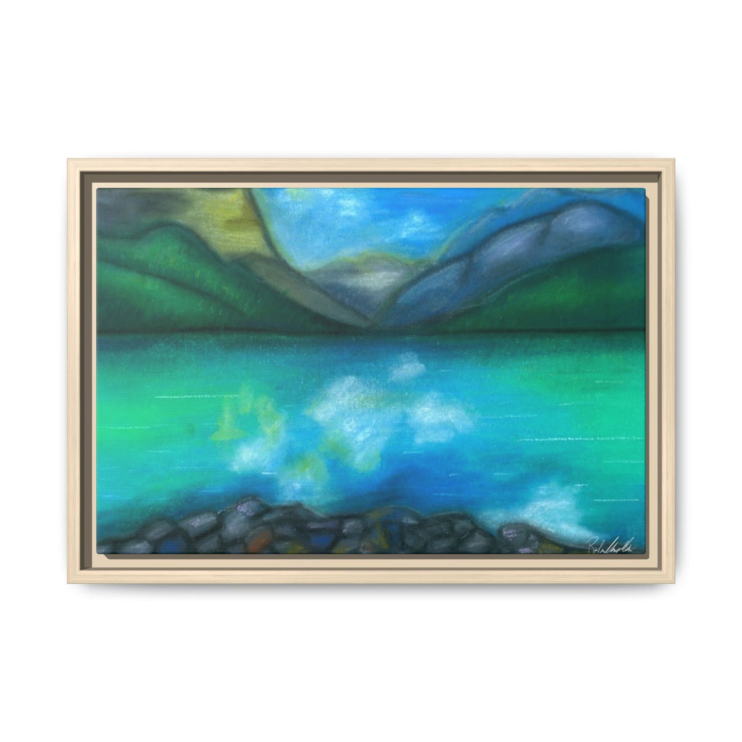 Mountain Lake Framed Wall Art