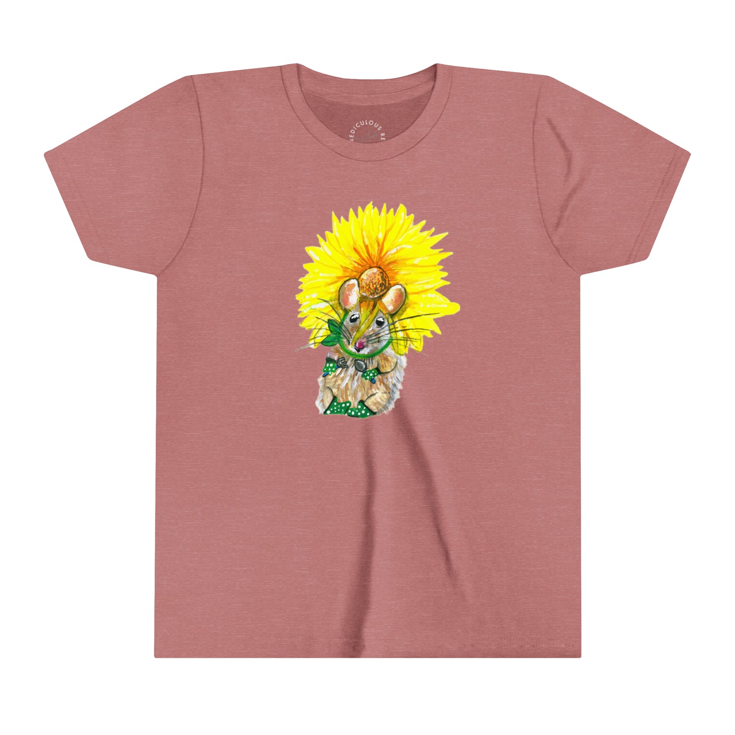 Sunflower Mouse Kids T-Shirt