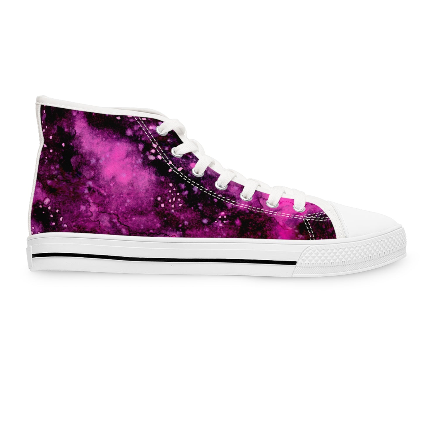 Rose Colored Galaxy Unisex Classic High Top Sneakers