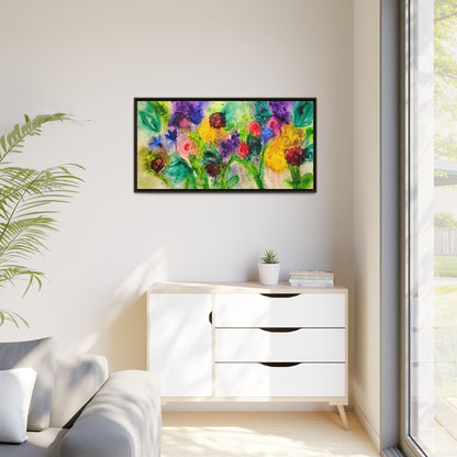 Abstract Flowers Framed Wall Art