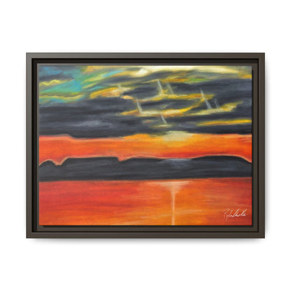 Sleeping Giant at Sunset Framed Wall Art