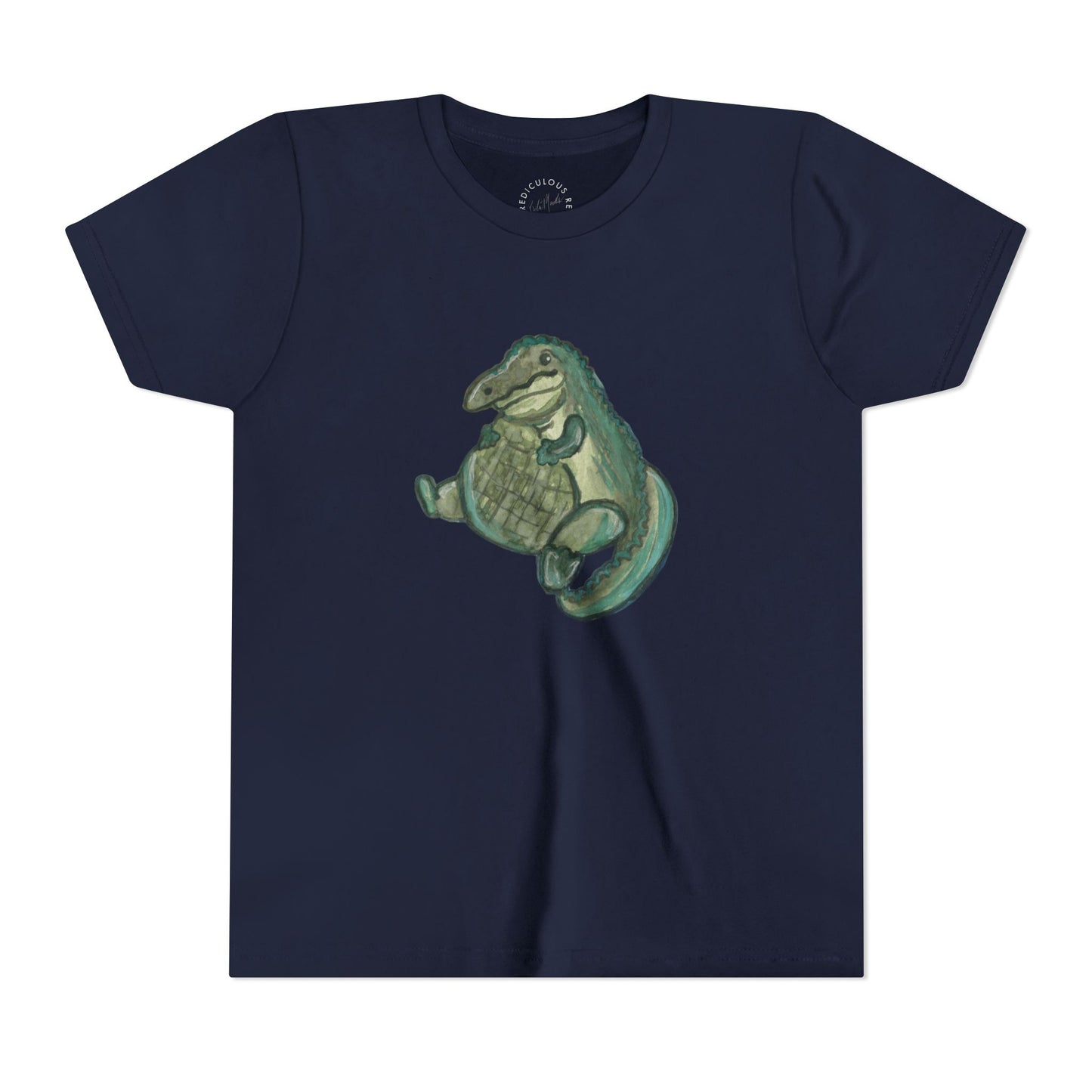 Kids T‑Shirt — Cute Chubby Alligator Graphic
