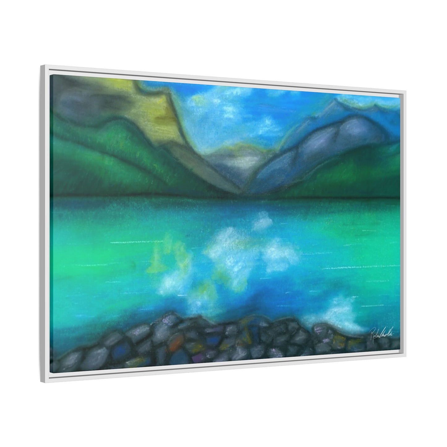 Mountain Lake Framed Wall Art