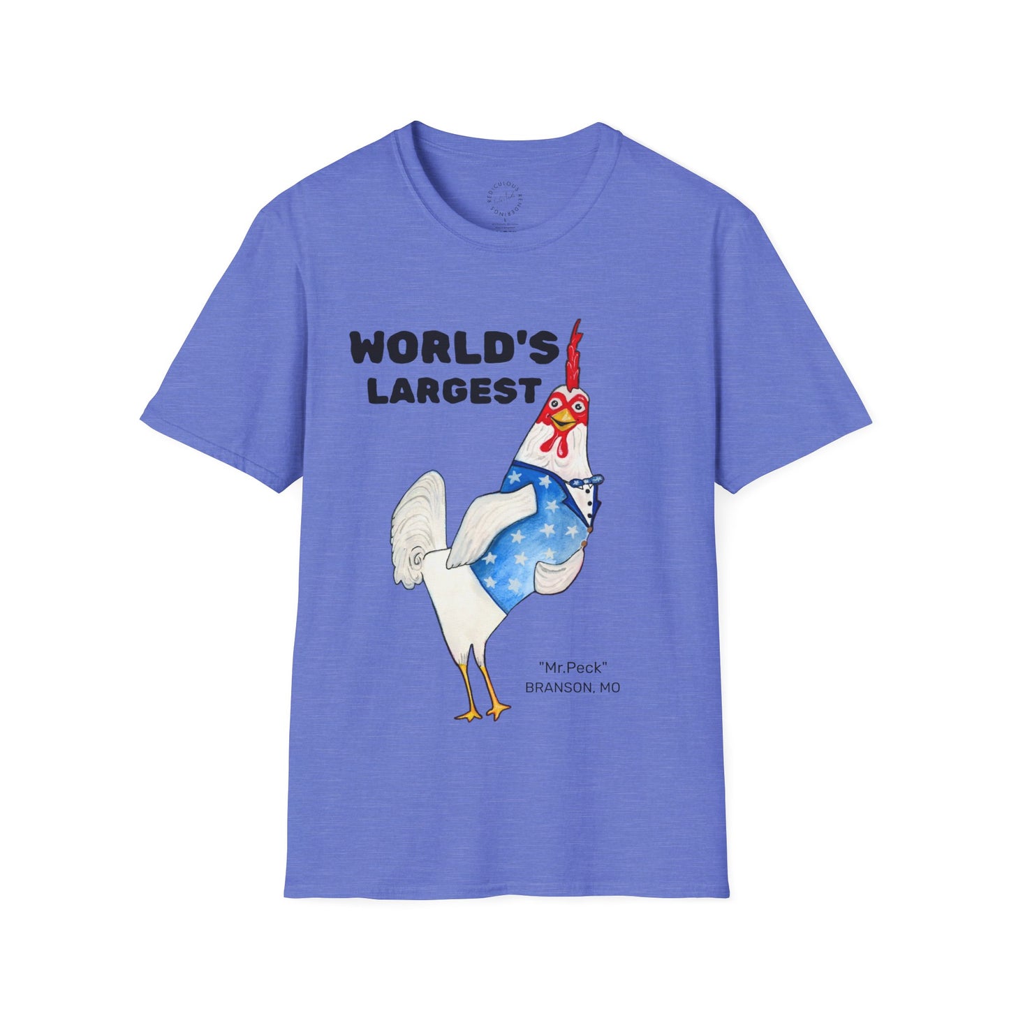 World's Largest Chicken T-Shirt — Funny Patriotic Rooster Tee