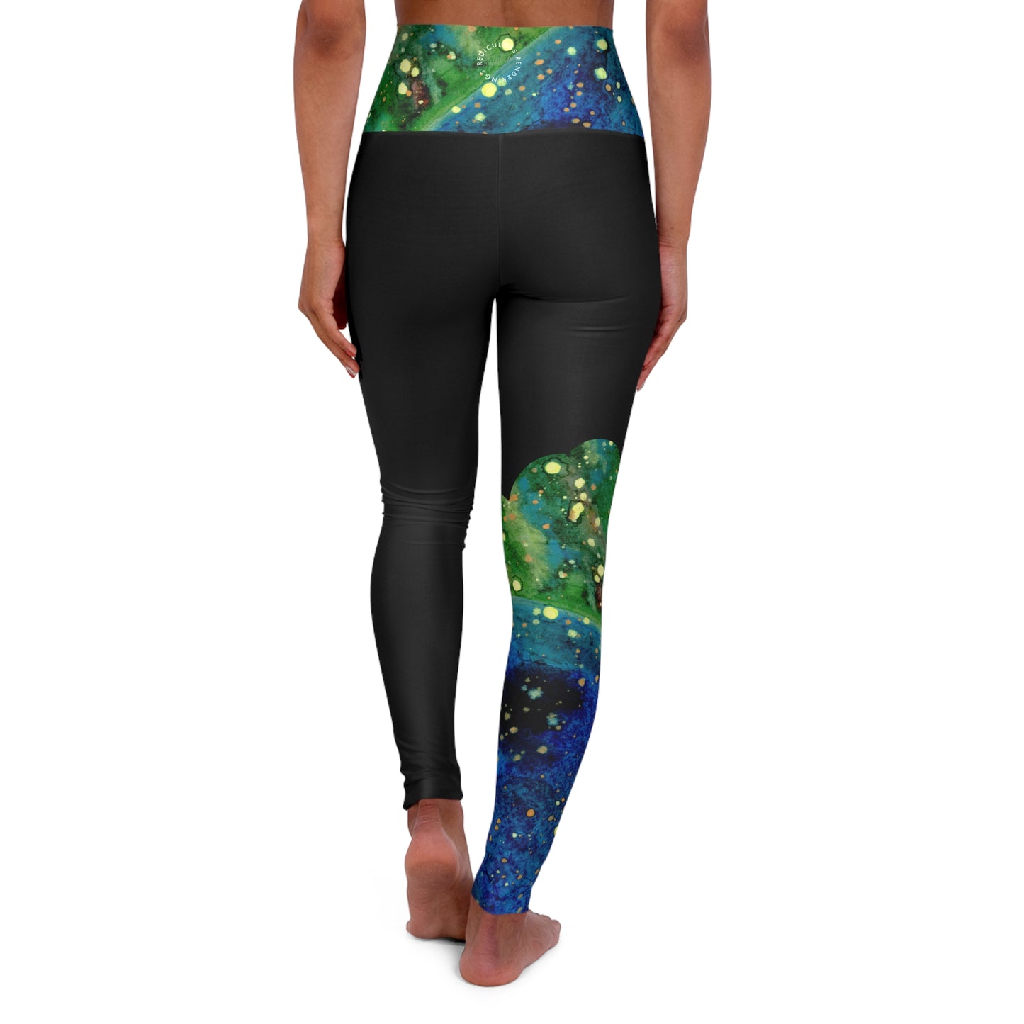 Blue Planet Galaxy High Waisted Yoga Leggings (AOP)