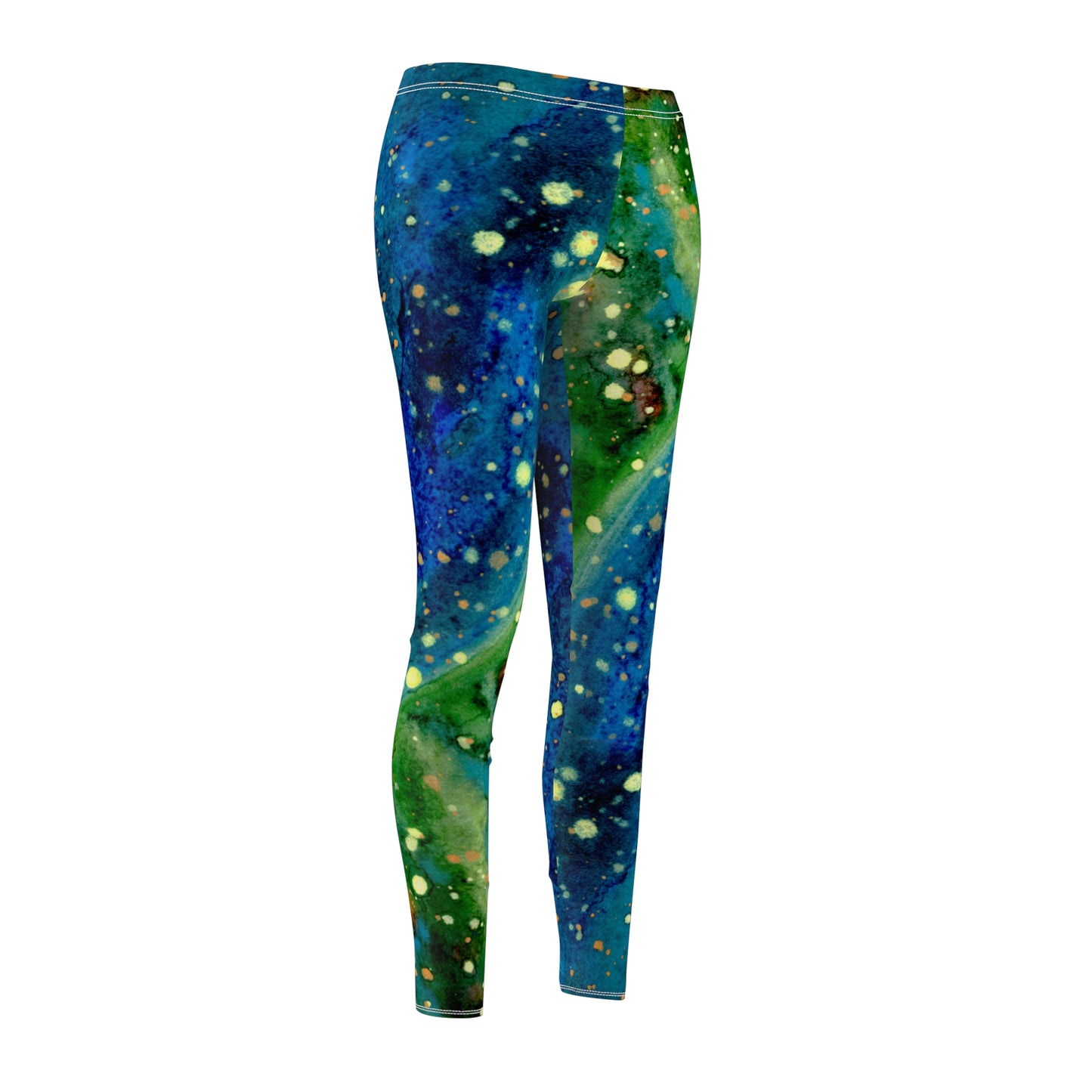 Blue Planet Galaxy Women's Cut & Sew Casual Leggings (AOP)