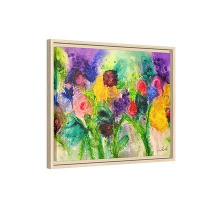 Abstract Flowers Framed Wall Art