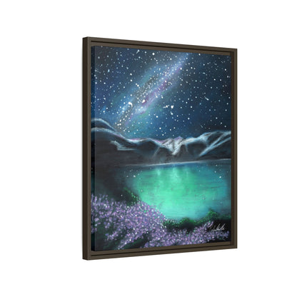 Night Sky over Spring Lake Framed Wall Art