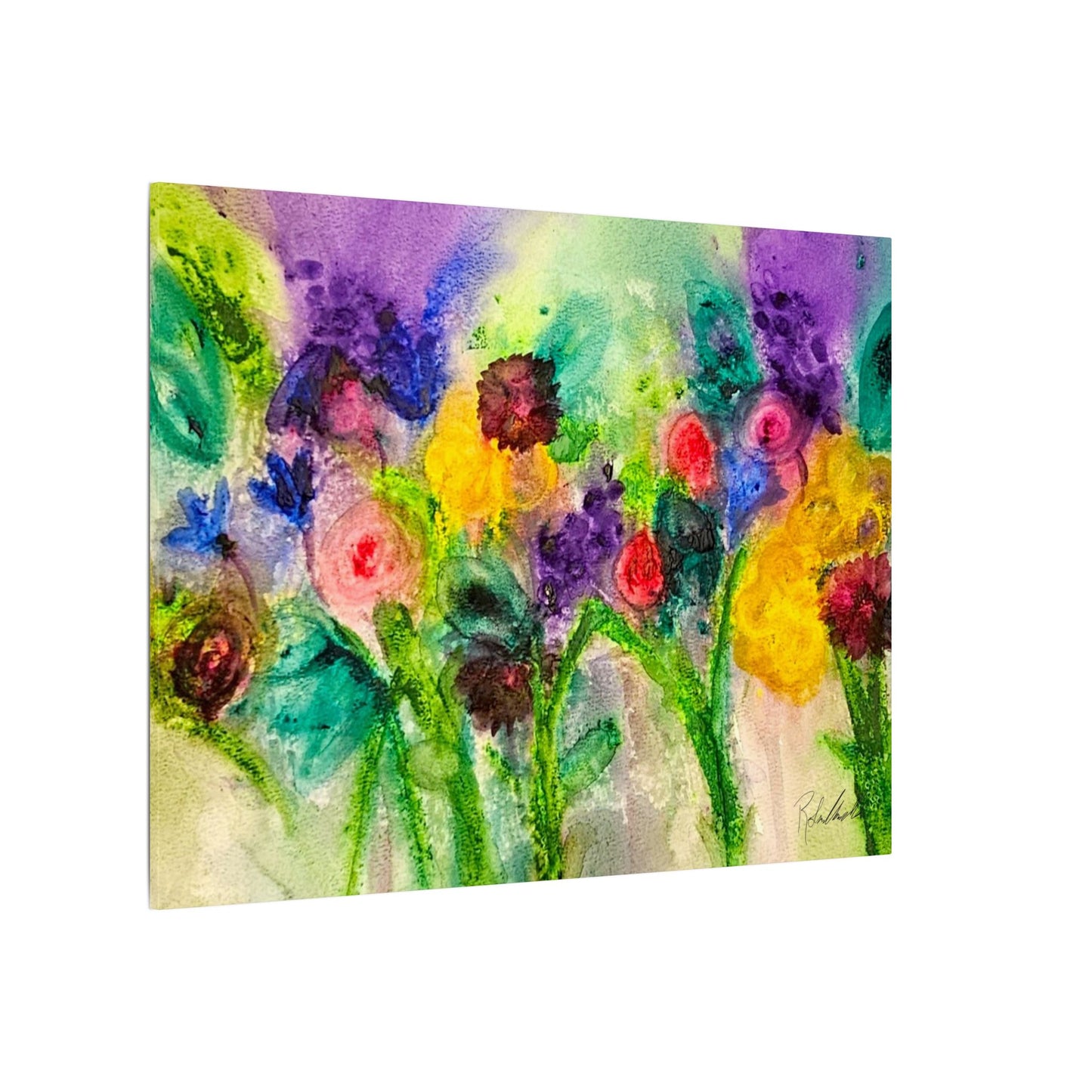 Abstract Flowers Canvas Gallery Wrap