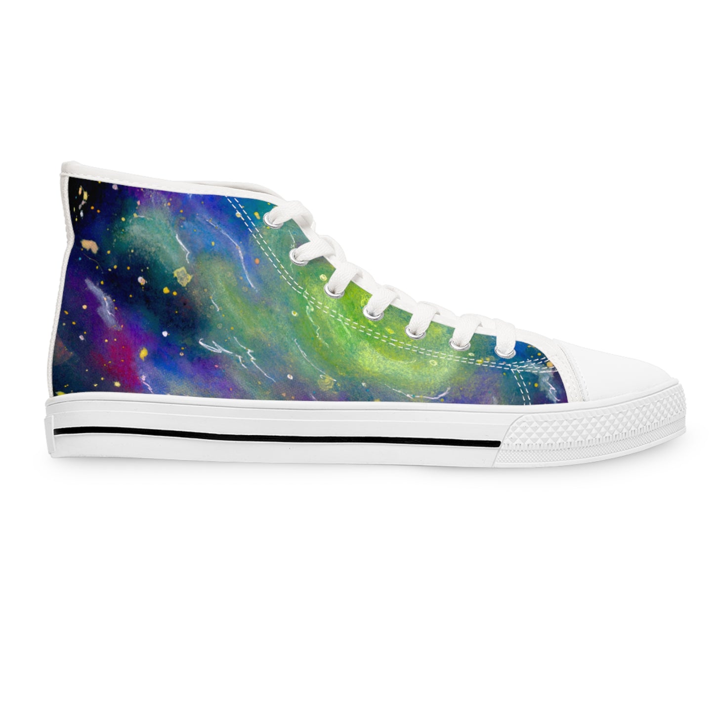 Rainbow Vortex Galaxy Unisex Classic High Top Sneakers