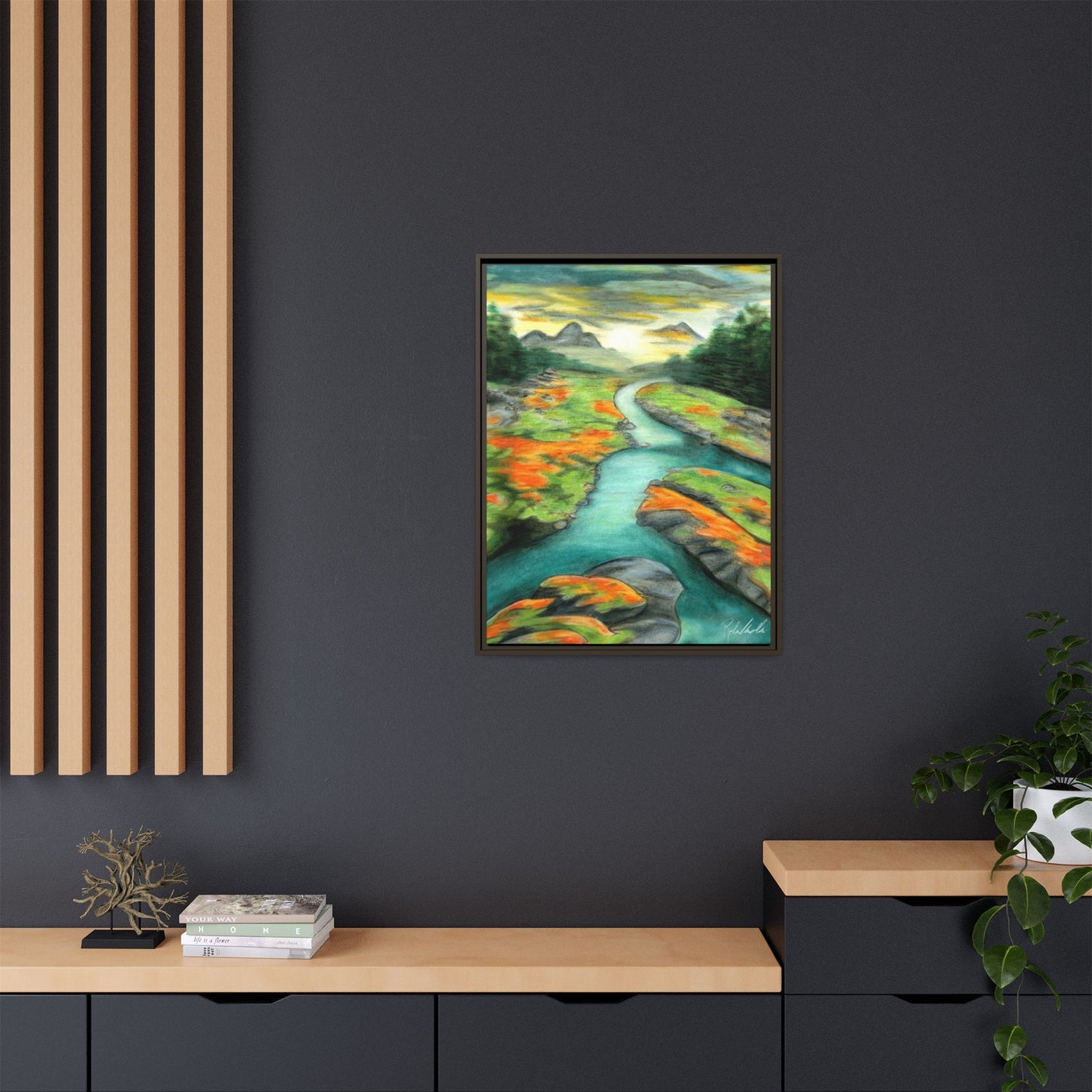 Mountain Stream Framed Wall Art