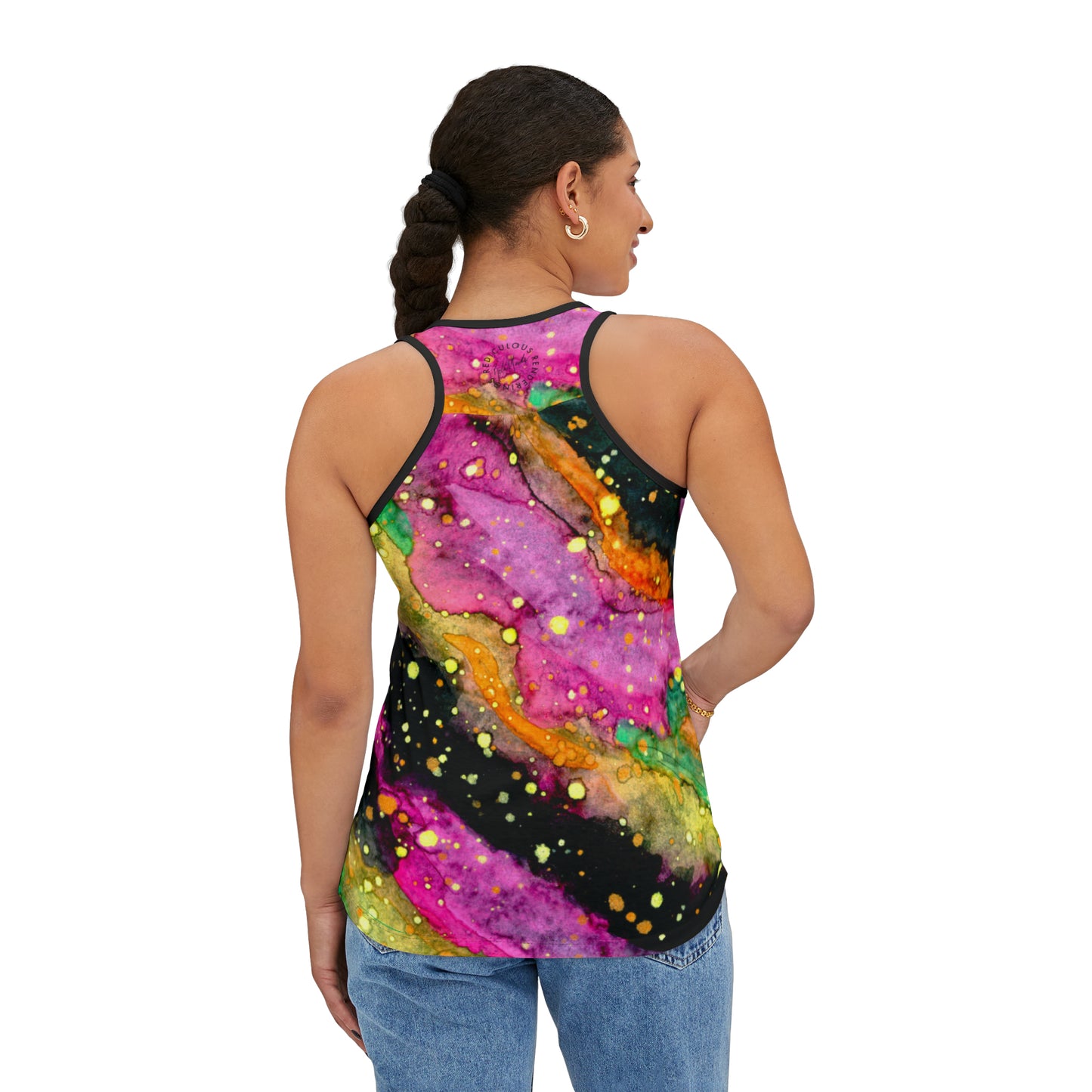 Neon Galaxy Women's Tank Top (AOP)