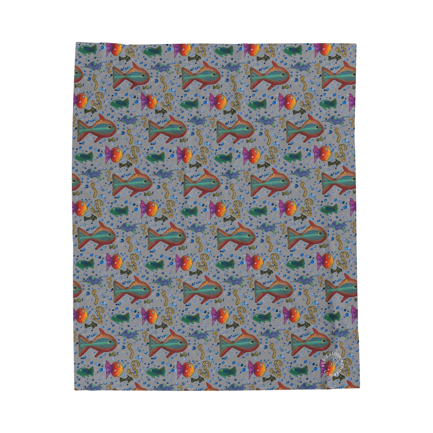 Fish Velveteen Plush Blanket