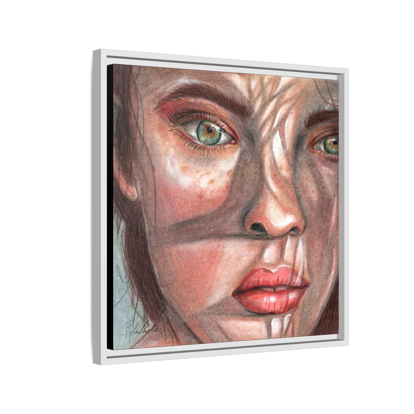 Woman In the Shadows Framed Wall Art