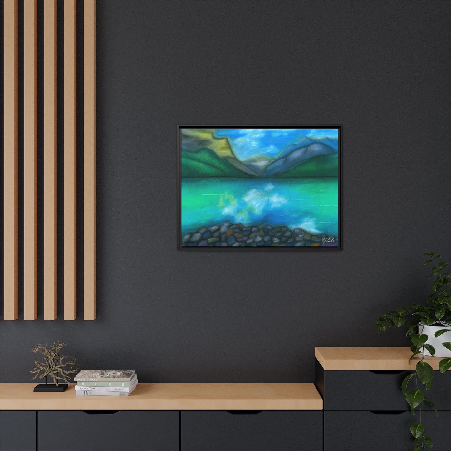 Mountain Lake Framed Wall Art