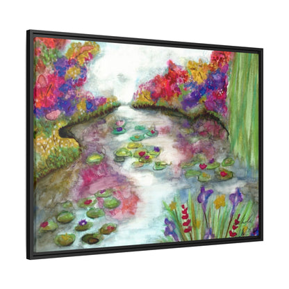 Floral Summer Pond Framed Wall Art