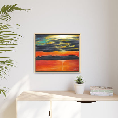 Sleeping Giant at Sunset Framed Wall Art