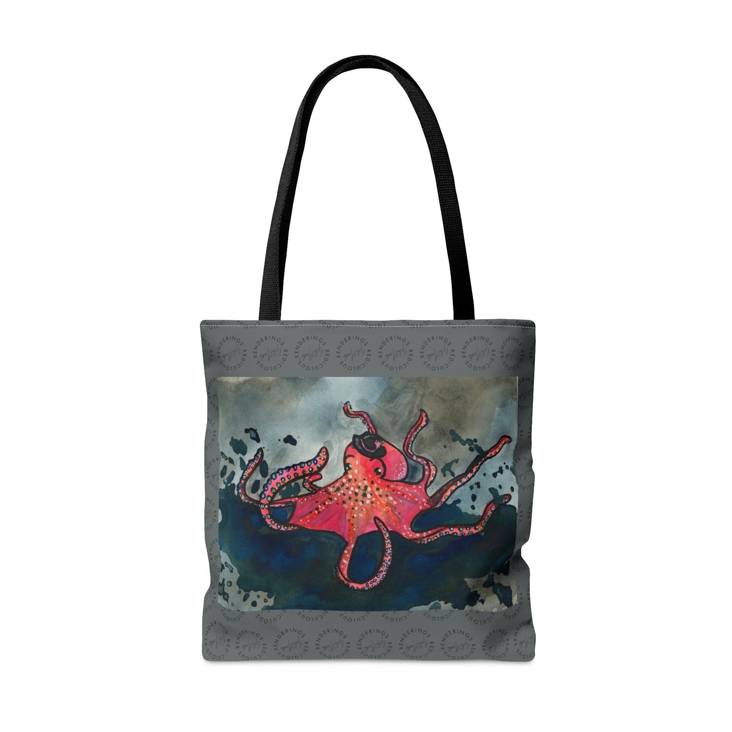 Red Octopus Tote