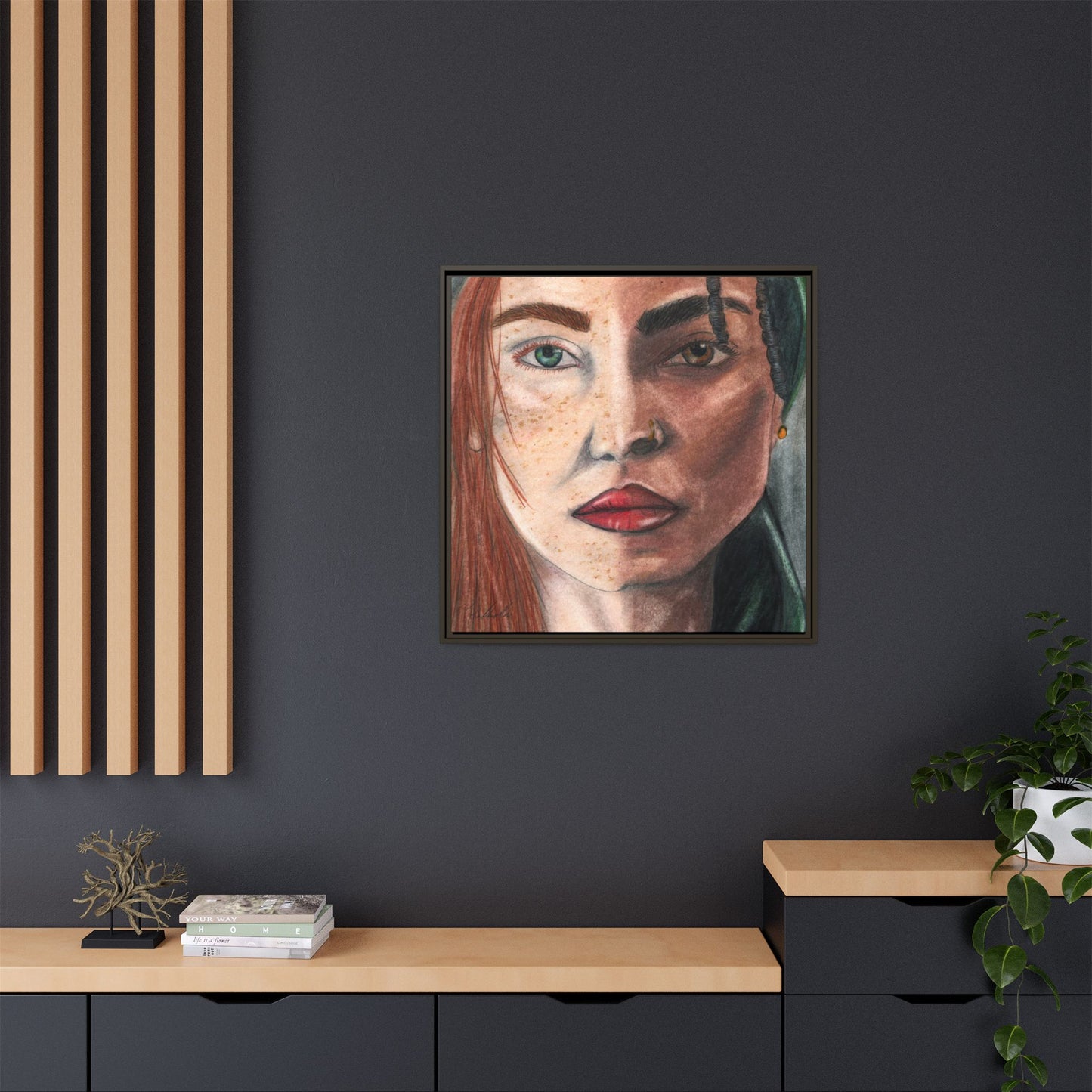Beyond Race Woman Framed Wall Art