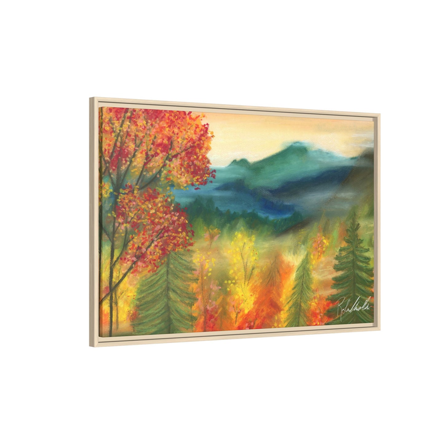 Fall Mountains Framed Wall Art