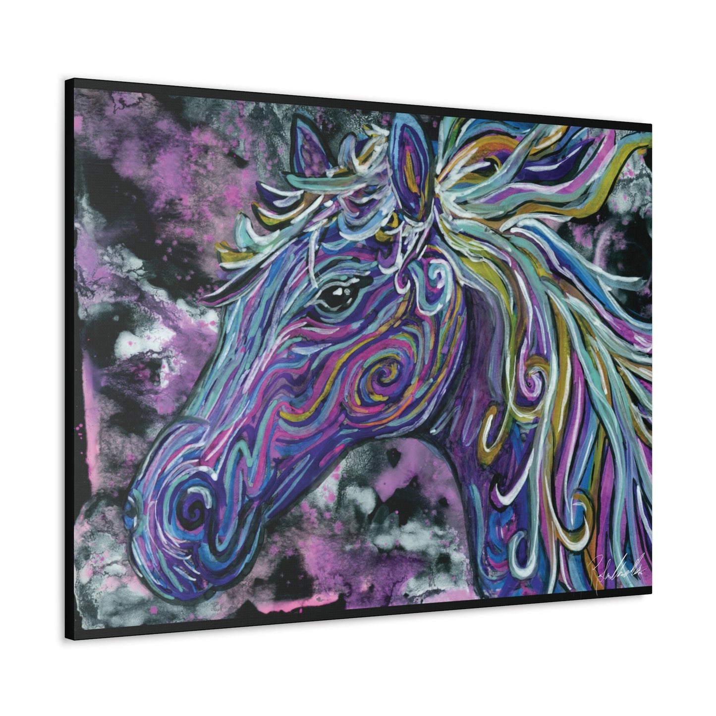 Watercolor Horse Canvas Gallery Wrap