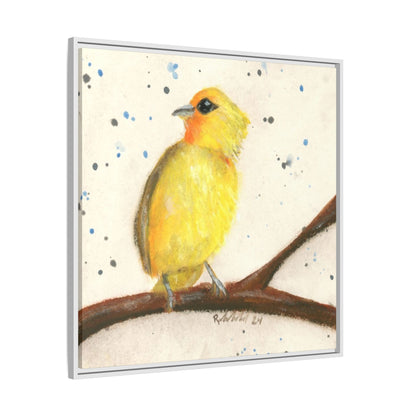 Yellow Canary Bird Framed Wall Art