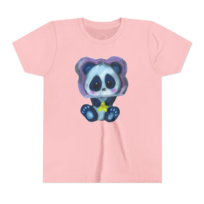 Cute Star Panda Youth Tee — Adorable Cartoon Panda Kids T-Shirt