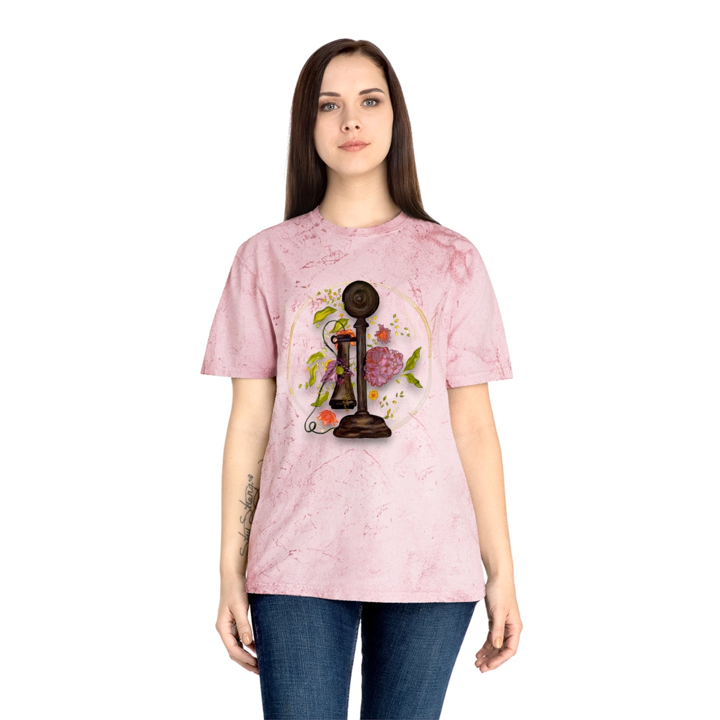 Vintage Phone Unisex Color Blast T-Shirt