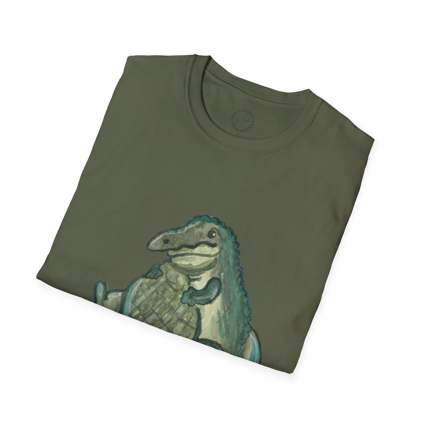 Father Son Alligator Unisex Softstyle Print T-Shirt
