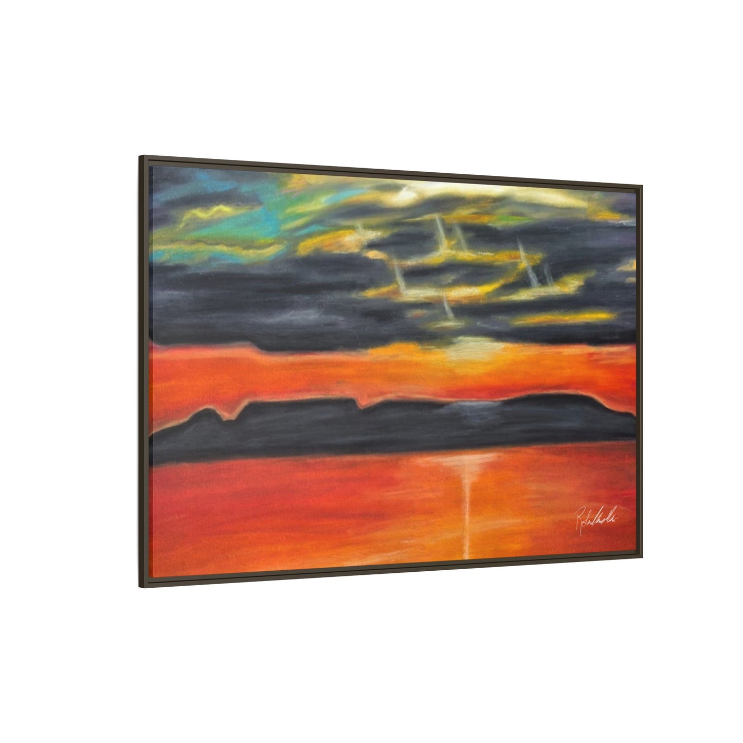 Sleeping Giant at Sunset Framed Wall Art