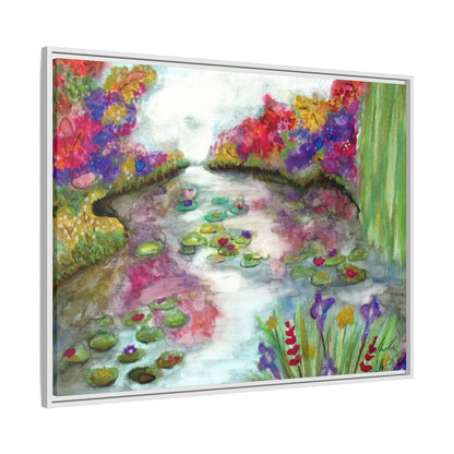 Floral Summer Pond Framed Wall Art