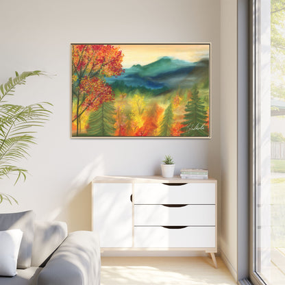 Fall Mountains Framed Wall Art