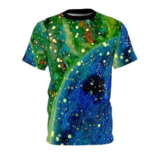 Blue Planet Galaxy Unisex T-Shirt (AOP)