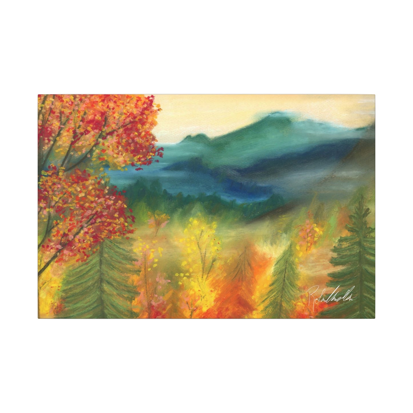 Fall Mountains Canvas Gallery Wrap