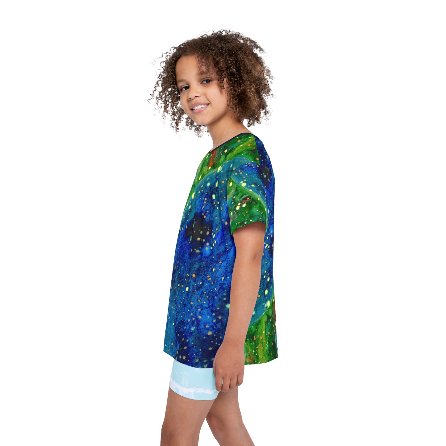 Blue Planet Galaxy Kids Sports Jersey (AOP)