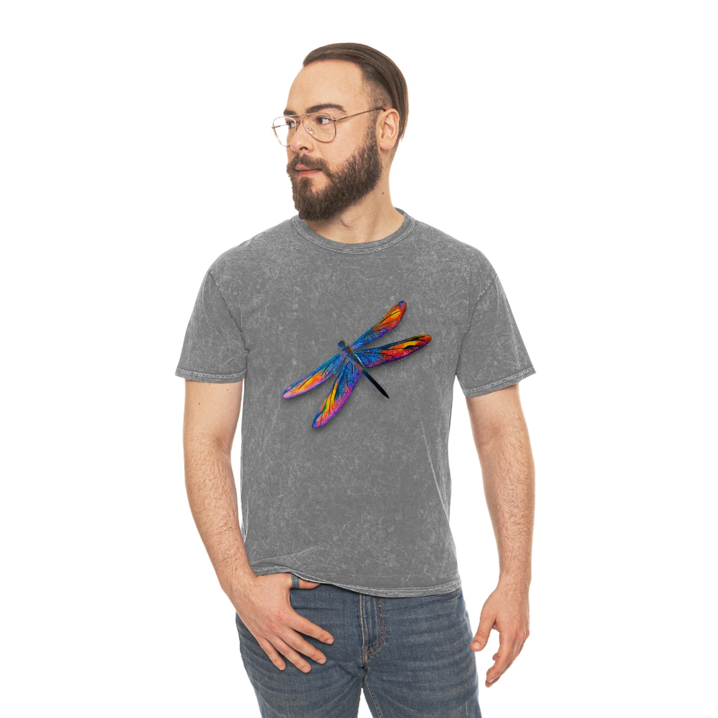 Dragon Fly Mineral Unisex Wash T-Shirt