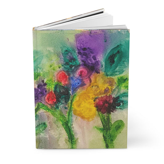 Watercolor Hardcover Journal Matte 150 Pages, Printed Cover