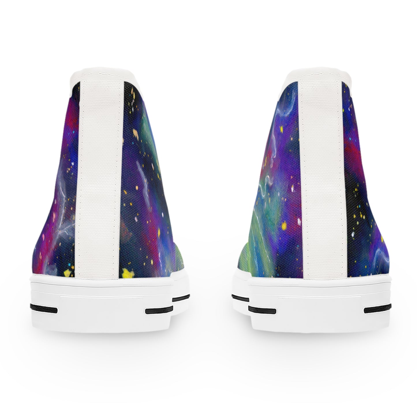 Rainbow Vortex Galaxy Unisex Classic High Top Sneakers